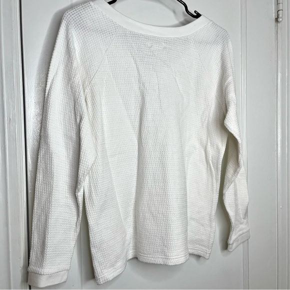 Garnet Hill Long Sleeve White V Neck Sweater Size XS - Picture 7 of 7